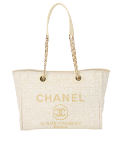 Boucle Small Deauville, Canvas, Cream/Gold, 31077753, DB, 2*